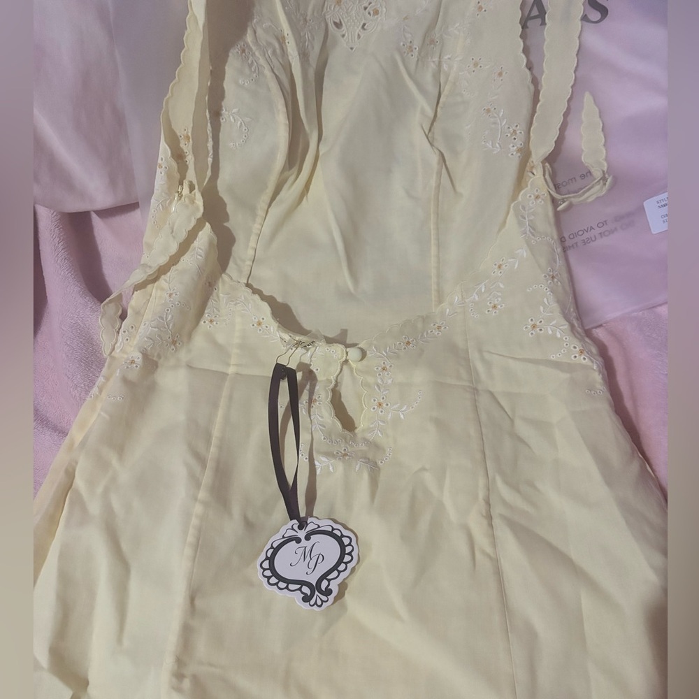 NWT Mirror Palais Daisy Patch Embroidered Mini dress size small - Picture 9 of 9